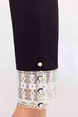 Black Cambric Fashion Trousers