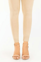 Beige Jersey Tights