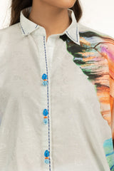 Viscose Jacquard Printed Shirt