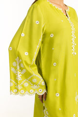 Viscose Rawsilk Embroidered Shirt And Trouser