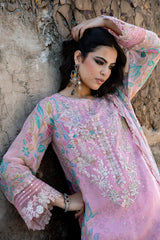 3-PC Stitched Embroidered Chiffon Collection VSLW6-01P