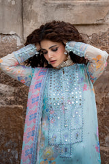 3-PC Stitched Embroidered Chiffon Collection VSLW6-11P