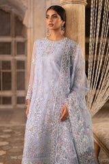 AMETHYST DUSK-3PC ORGANZA EMBROIDERED PRET
