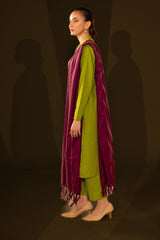 Jacquard Embroidered Shirt And Dupatta