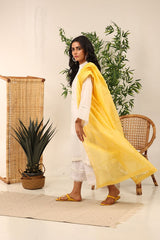 Yarn Dyed Embellished Shirt And Dupatta