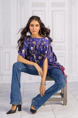 Charmeuse Silk Digital Printed Shirt