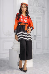 Charmeuse Silk Digital Printed Shirt
