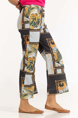 Satin Silk Printed Trouser