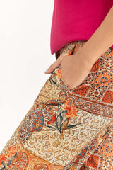 Satin Silk Printed Trouser