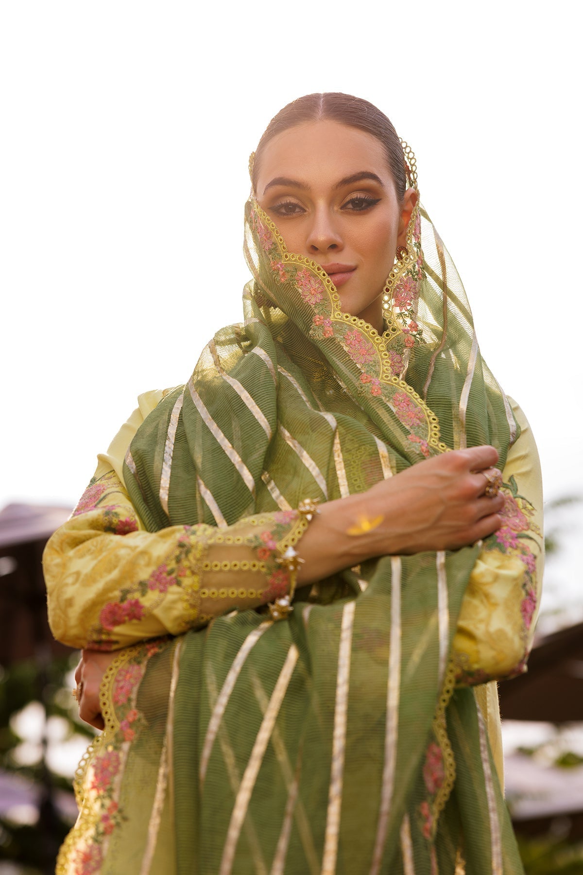 3-PC  Embroidered Lawn Collection Suit CZ5-06 P