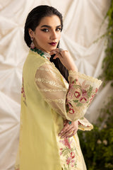 3-PC Embroidered  Cotton Net CMA-5-192