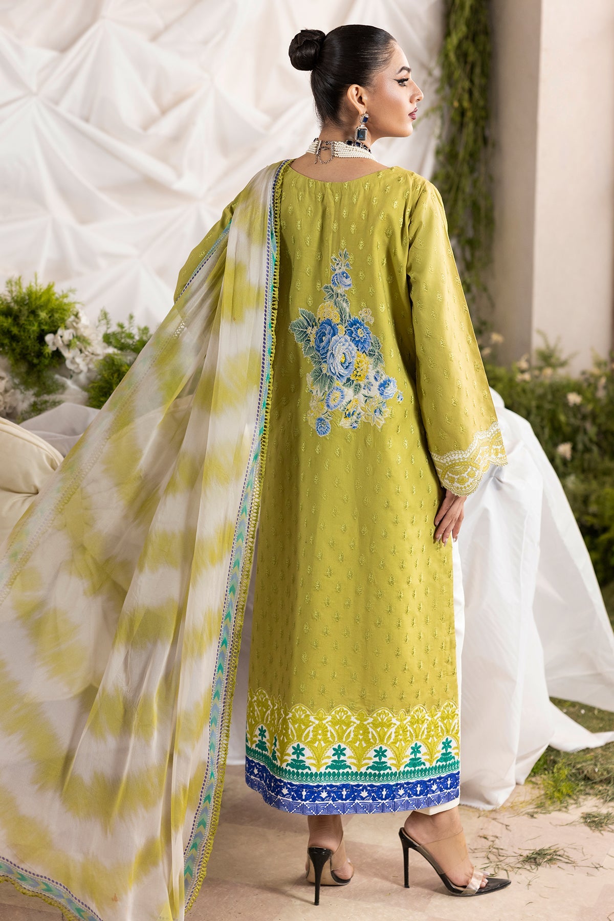 3-PC Stitched Chikankari Lawn Collection CMA-6-125