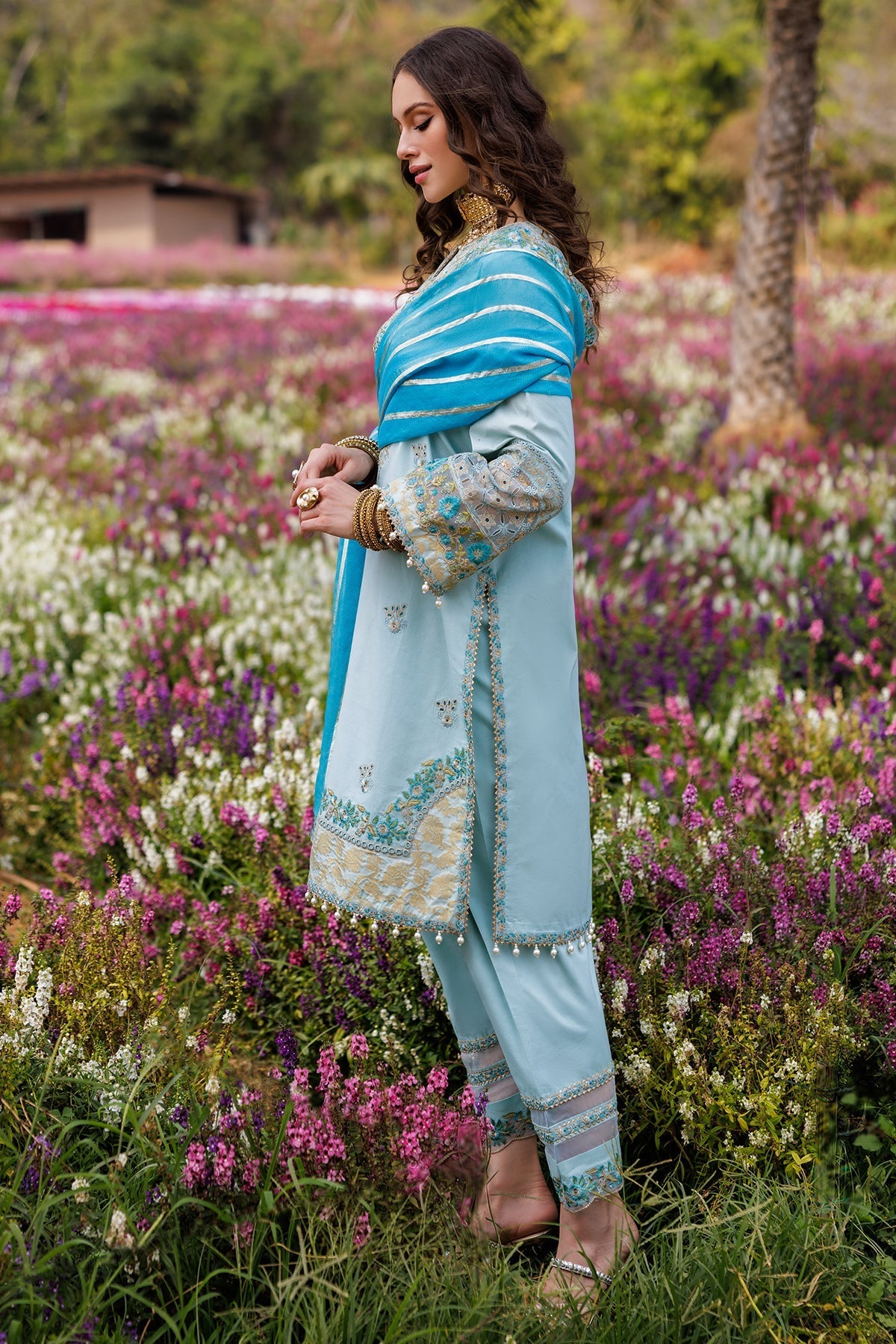 3-PC  Embroidered Lawn Collection Suit CZ5-02 P