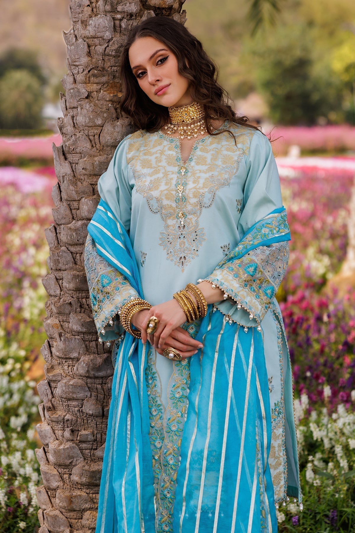 3-PC  Embroidered Lawn Collection Suit CZ5-02 P
