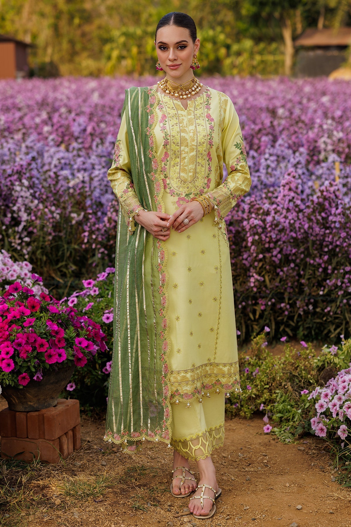 3-PC  Embroidered Lawn Collection Suit CZ5-06 P