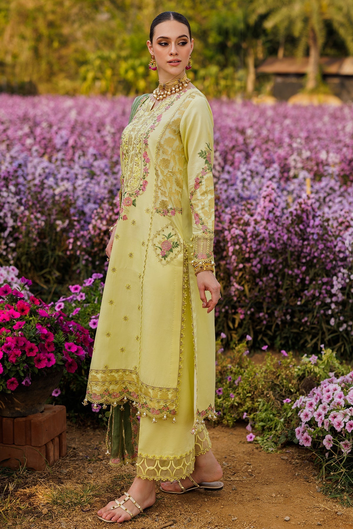 3-PC  Embroidered Lawn Collection Suit CZ5-06 P