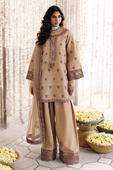 3-PC Embroidered  Silk CMA-6-326