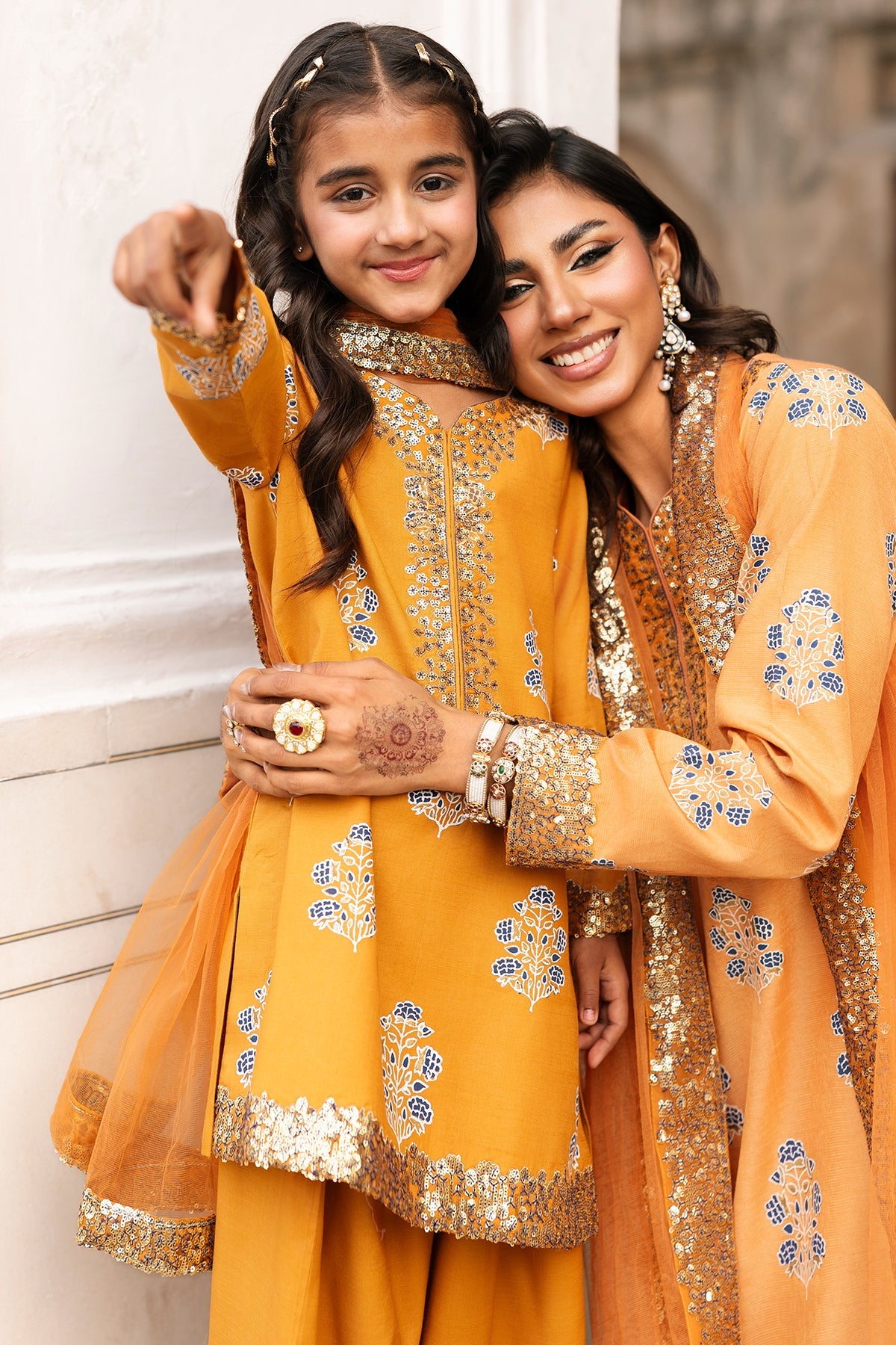 3-PC Embroidered Raw-Silk Suit  CKP-6-375