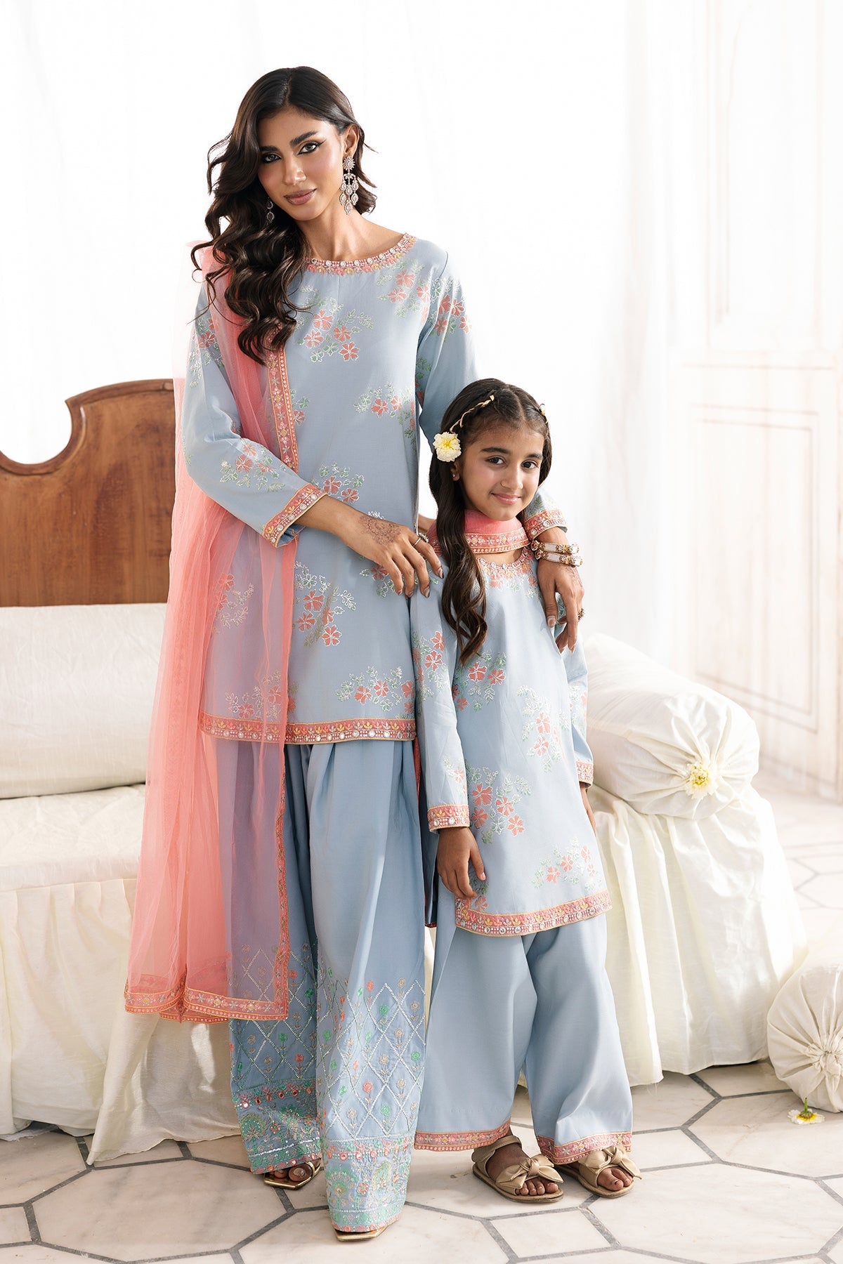 3-PC Embroidered Raw-Silk Suit  CMA-6-344