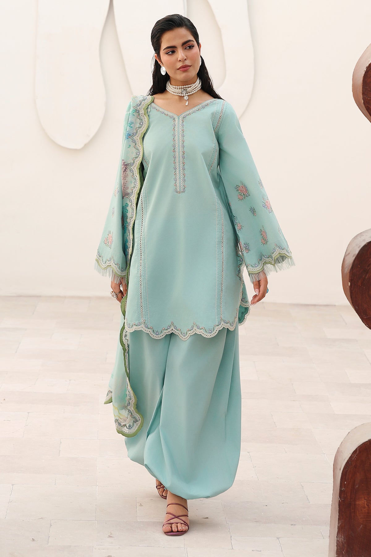 3-PC Embroidered  CNP-6-270