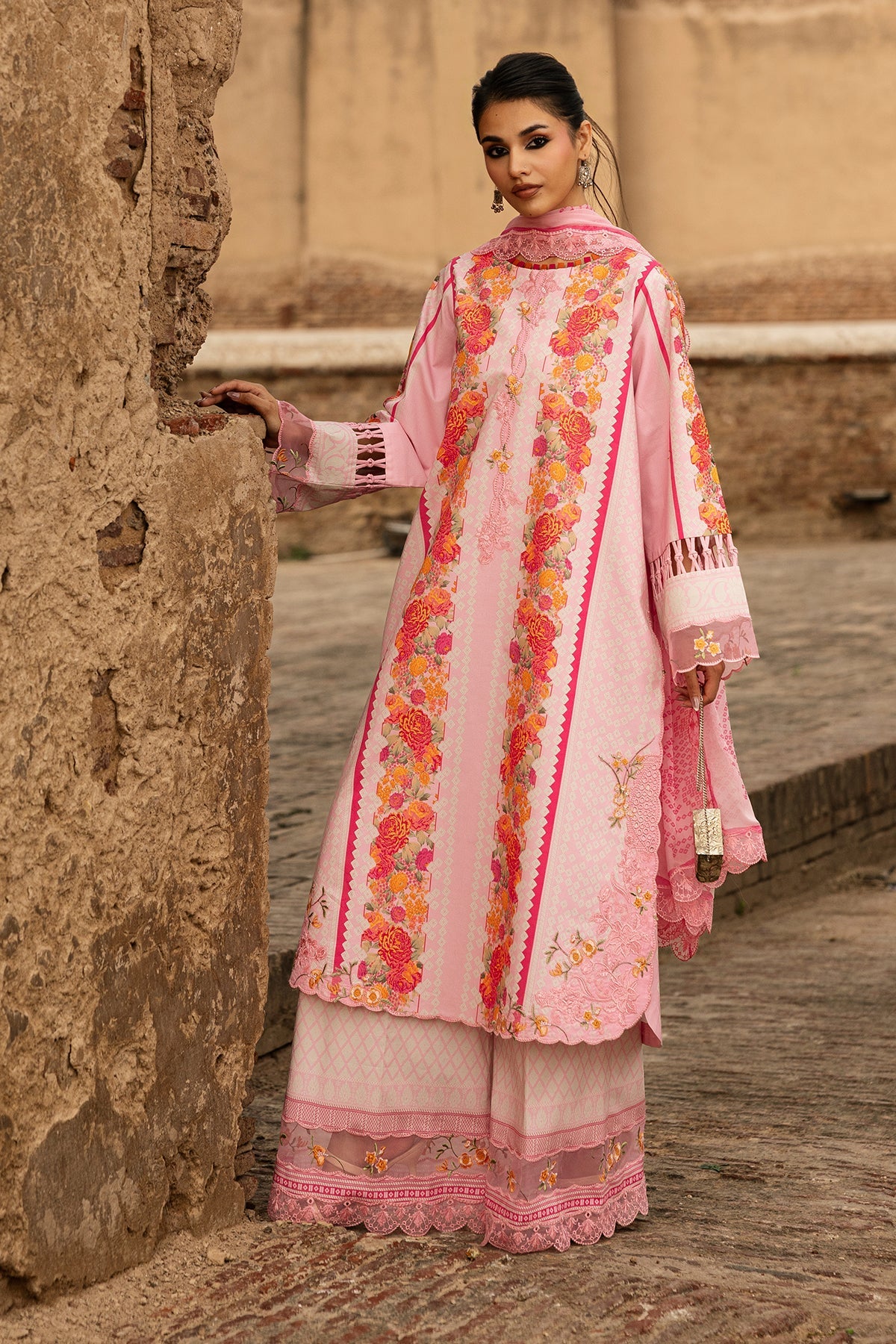 3-PC Stitched Embroidered Lawn  CC6-26P