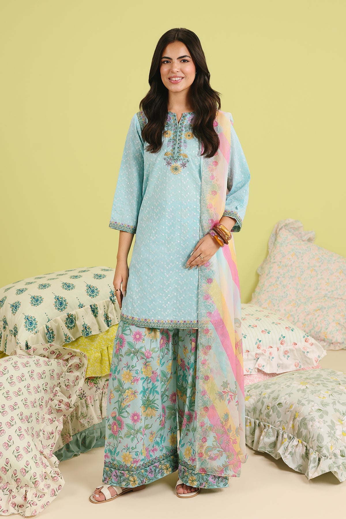 3-PC Chikankari Embroidered Lawn CNP-6-266