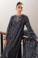 WHISPERING WILLOW-3PC SILK EMBROIDERED PRET