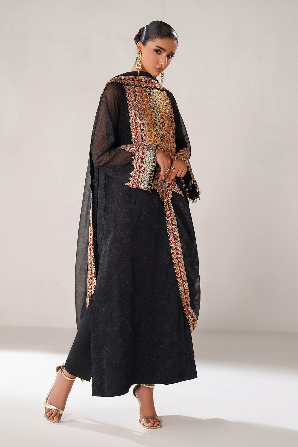 EMBROIDERED CHIFFON PR-1246