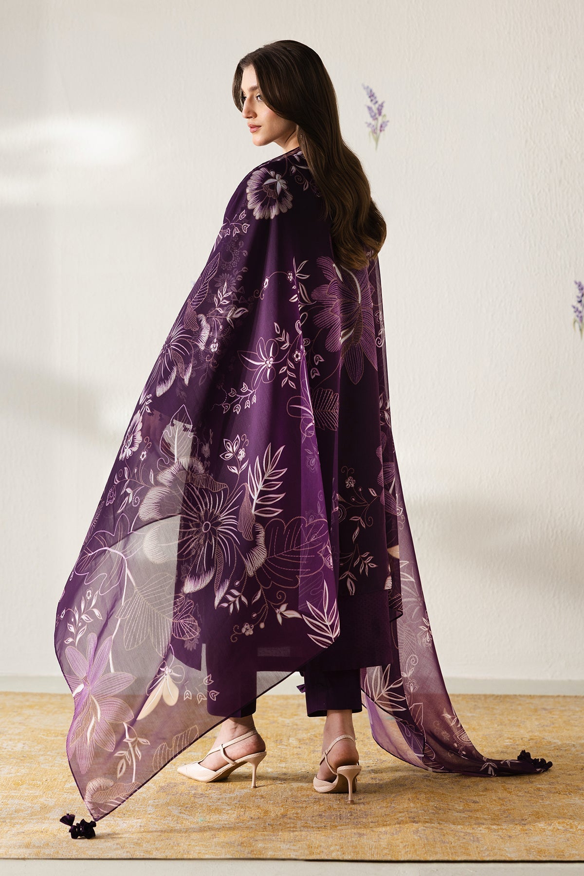 EMBROIDERED DOBBY LAWN PR-1279