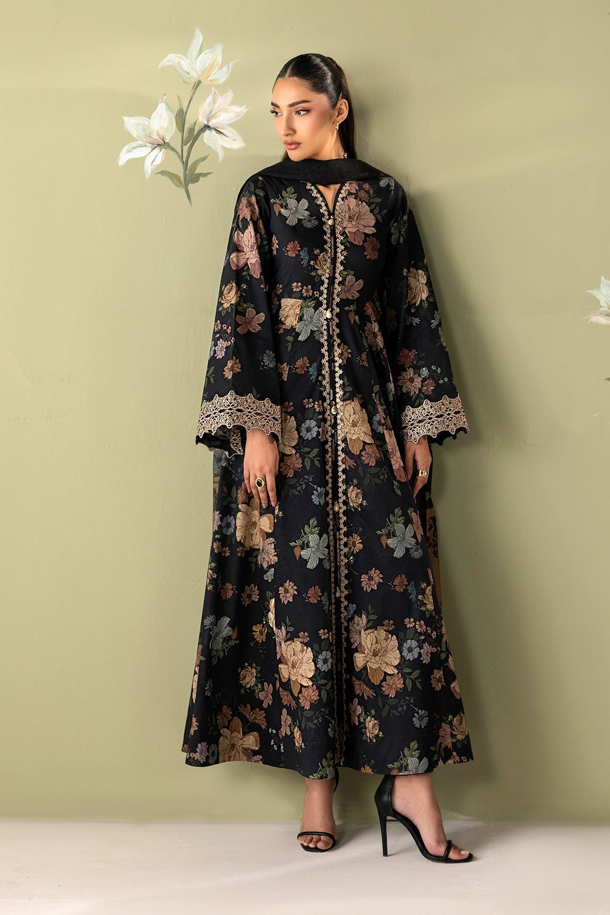 EMBROIDERED LAWN PR-1256
