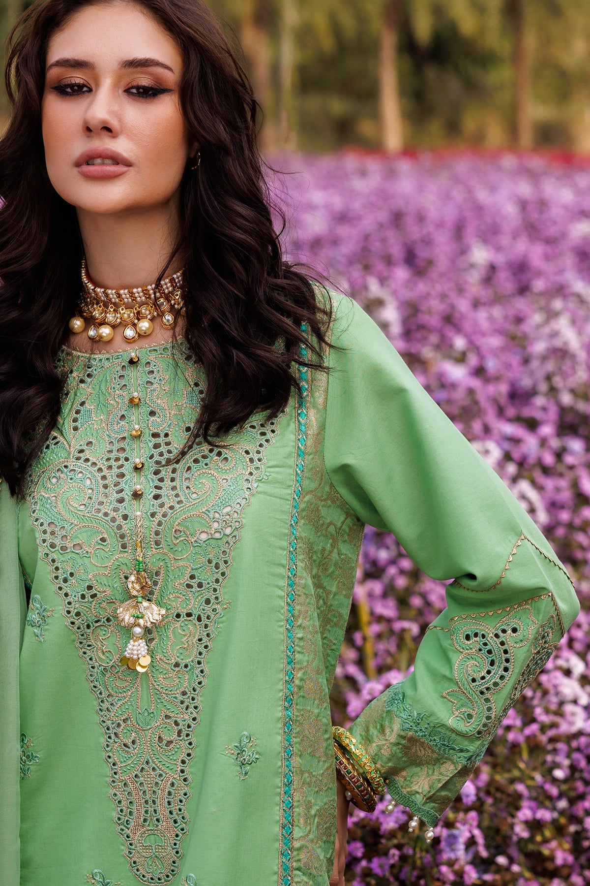3-PC  Embroidered Lawn Collection Suit CZ5-04 P