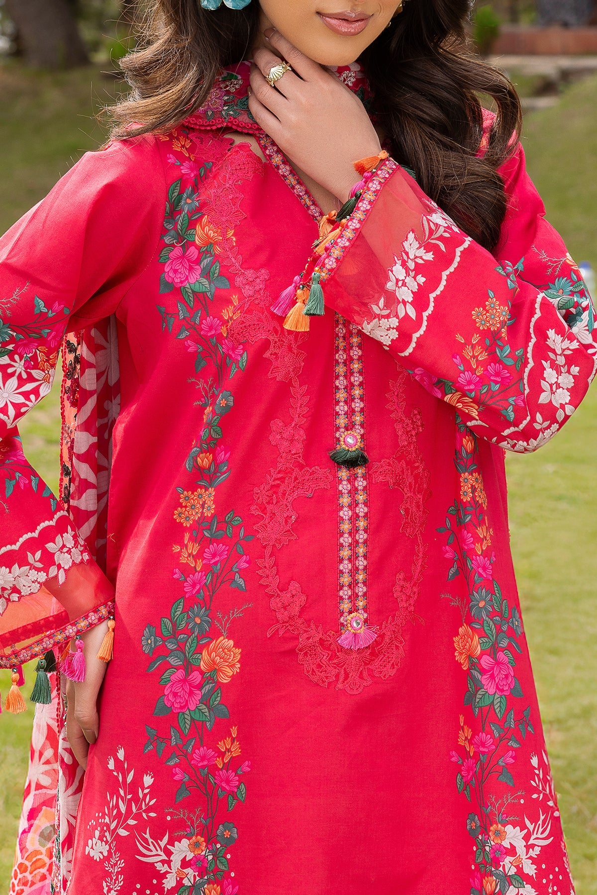 3-PC Stitched Embroidered Lawn Collection CRB6-09P