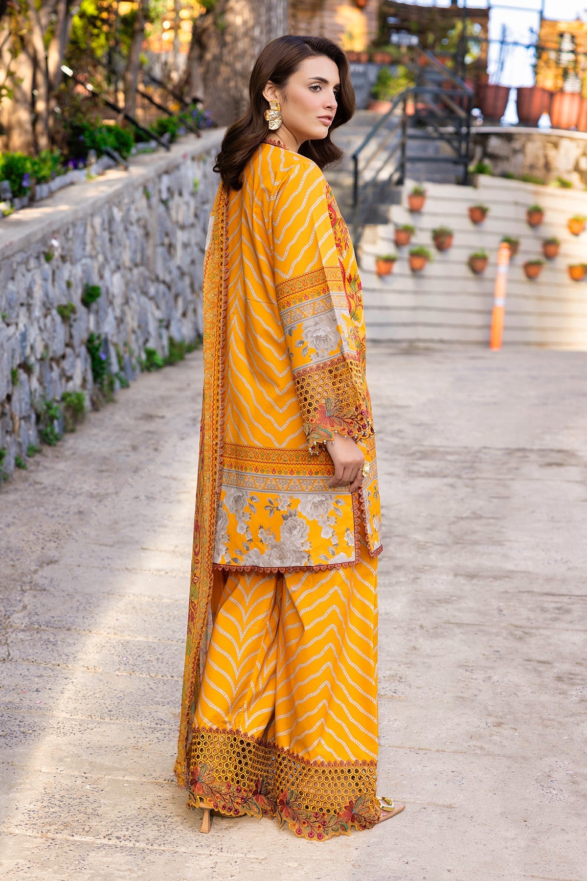3-PC Stitched Embroidered Lawn Collection CRB6-14P