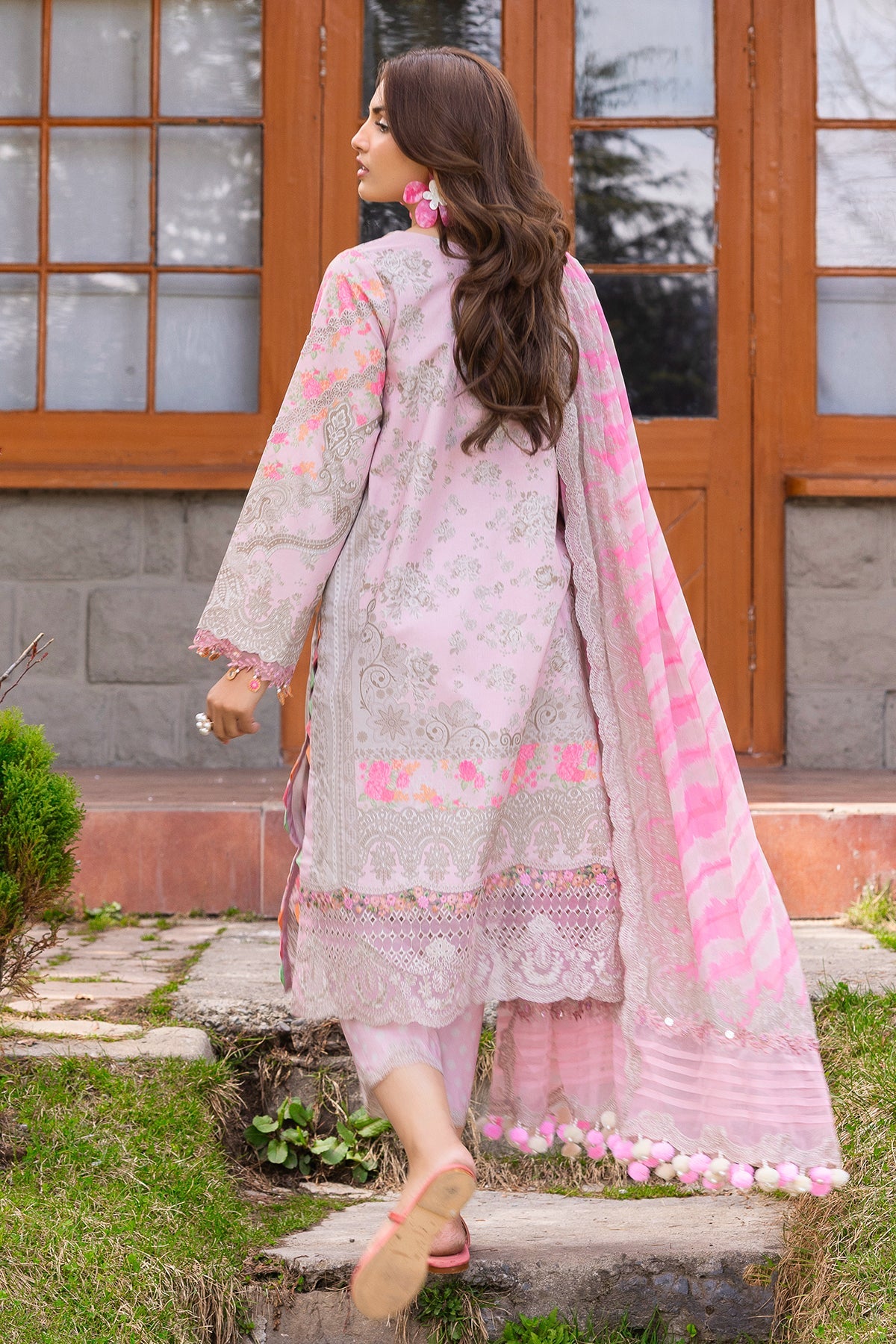 3-PC Stitched Embroidered Lawn Collection CRB6-12P