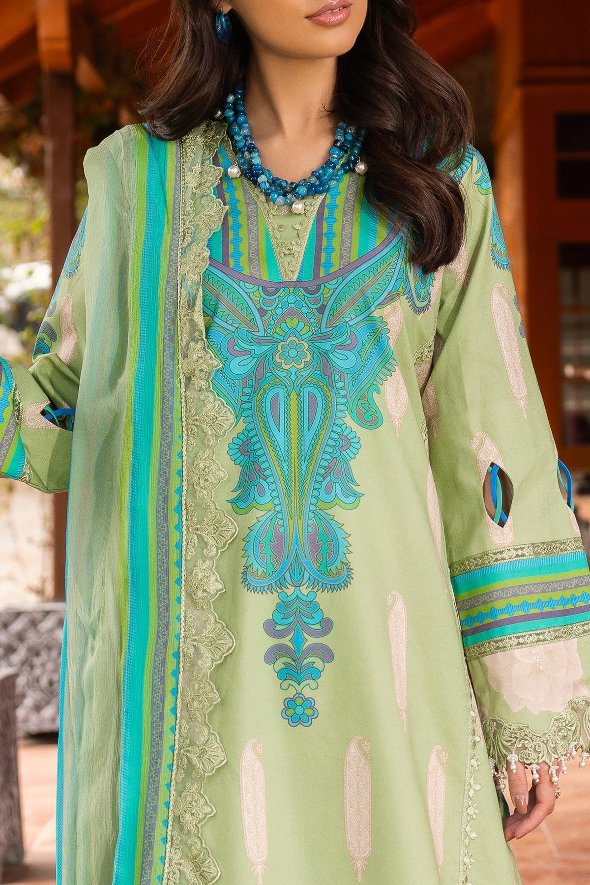 3-PC Stitched Embroidered Lawn Collection CRB6-13P