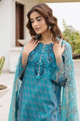 3-PC Stitched Embroidered Lawn  CC6-24P