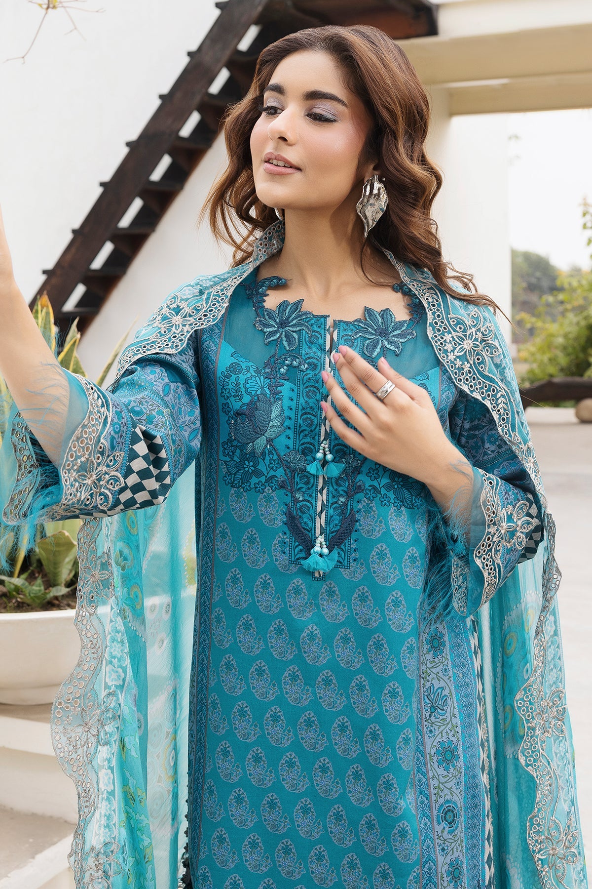 3-PC Stitched Embroidered Lawn  CC6-24P