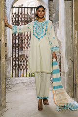 3PC Cambric Embroidered Suit