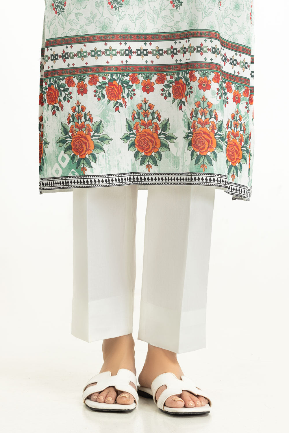 3PC Cross Hatch Printed Suit