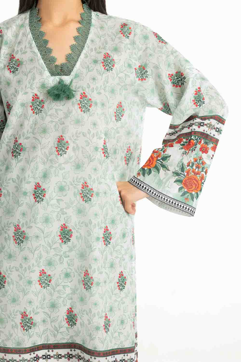 3PC Cross Hatch Printed Suit