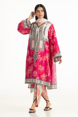 3PC Cross Hatch Printed Suit