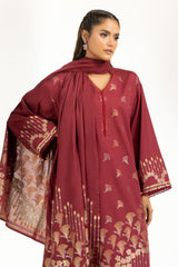 3PC Doria Lawn Jacquard Suit