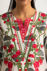 3PC Jacquard Embroidered Suit