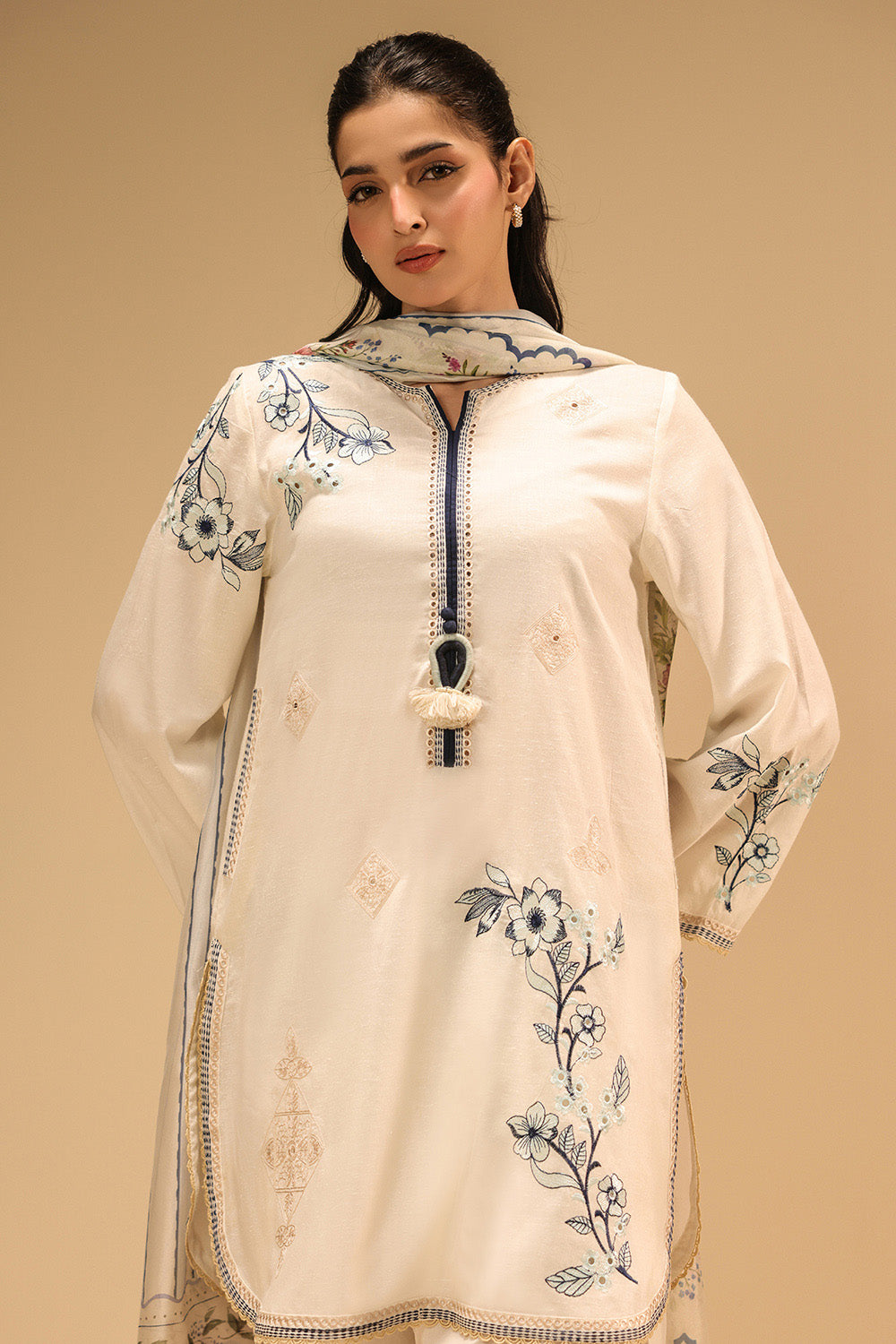 3PC Karandi Embroidered Suit