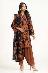 3PC Khaddar Printed Suit