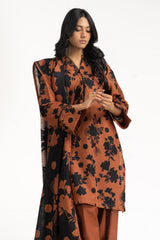 3PC Khaddar Printed Suit