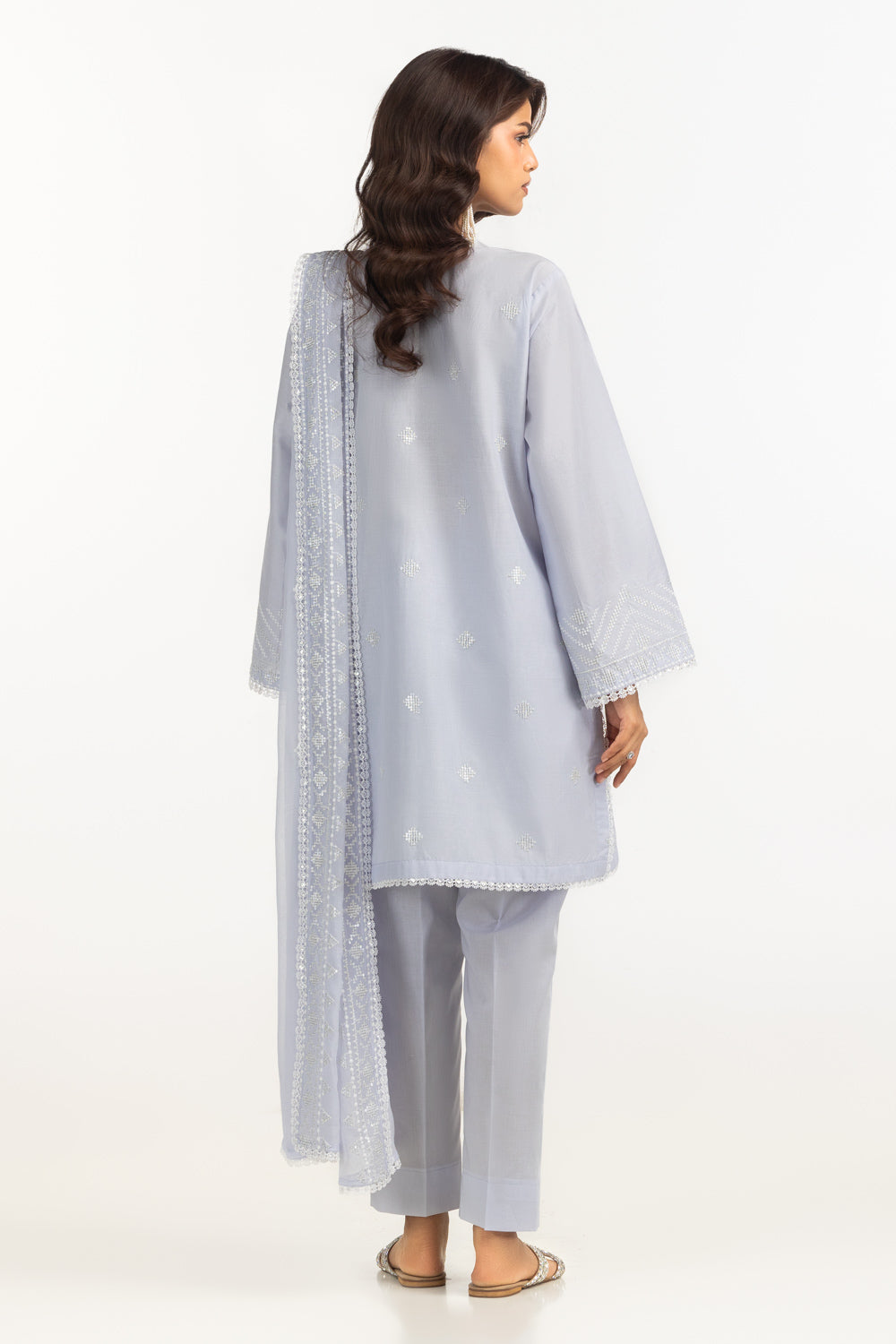 3PC Lawn Embroidered Suit