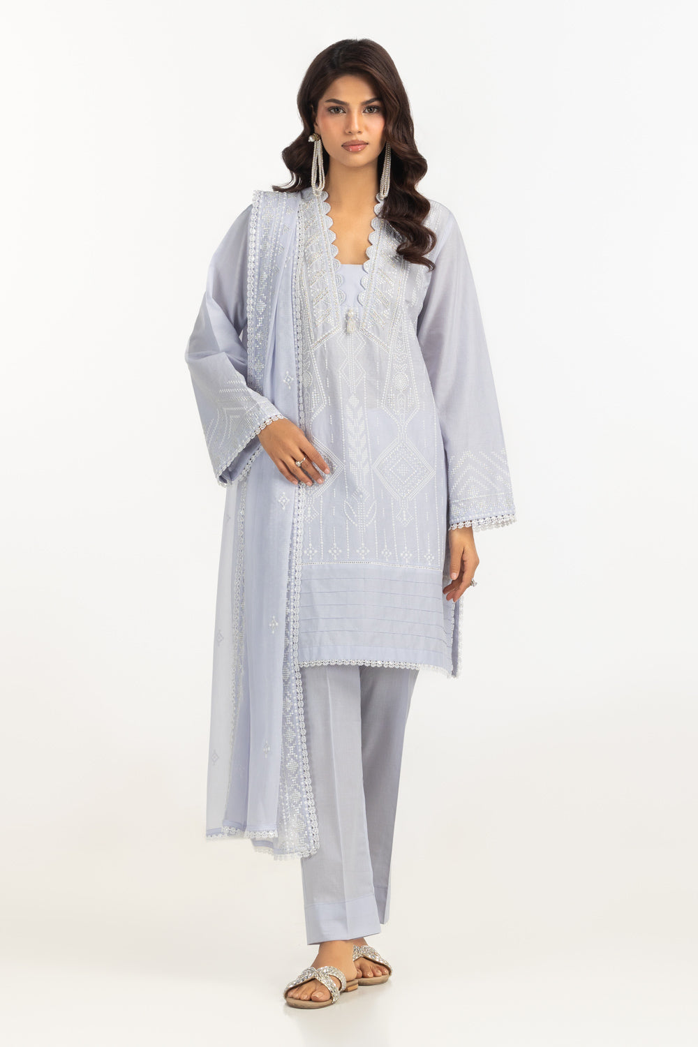 3PC Lawn Embroidered Suit