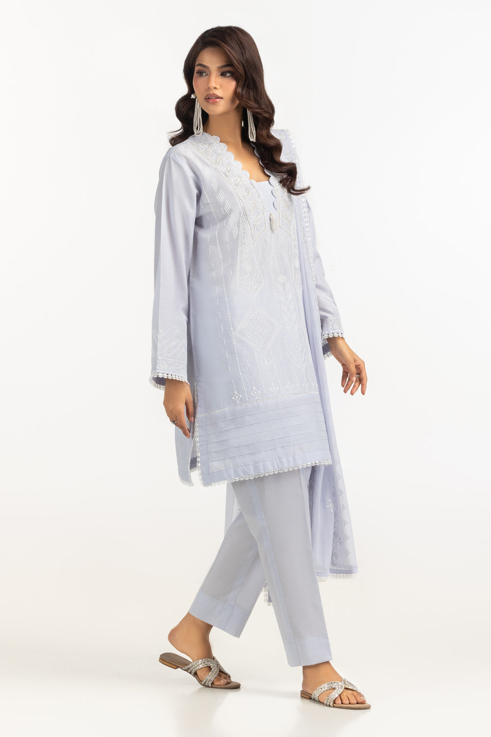 3PC Lawn Embroidered Suit