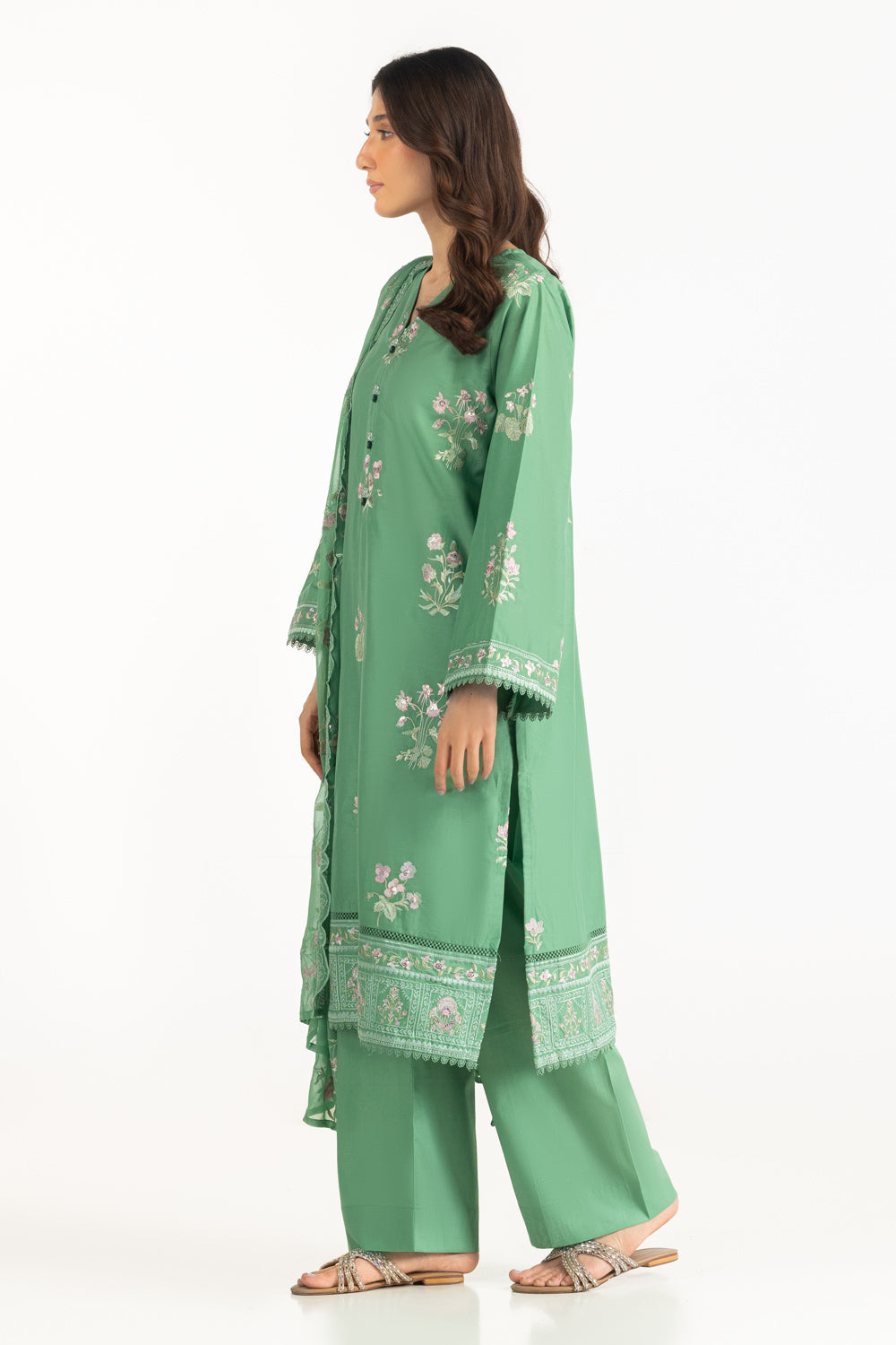 3PC Lawn Embroidered Suit